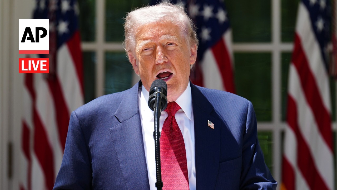 LIVE: Trump speaks from the Rose Garden ahead of Mother's Day