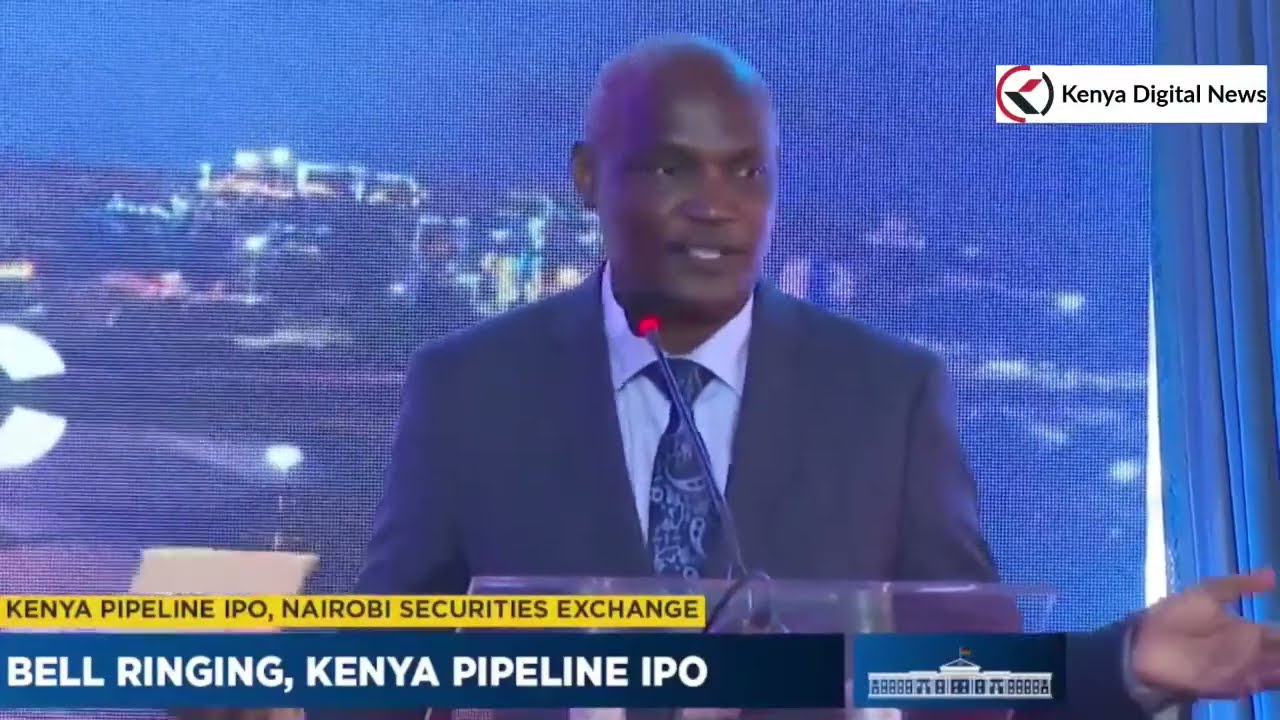Listen to What CS John Mbadi Said About Kenya Pipeline IPO in front of Ruto at its Bell Ringing