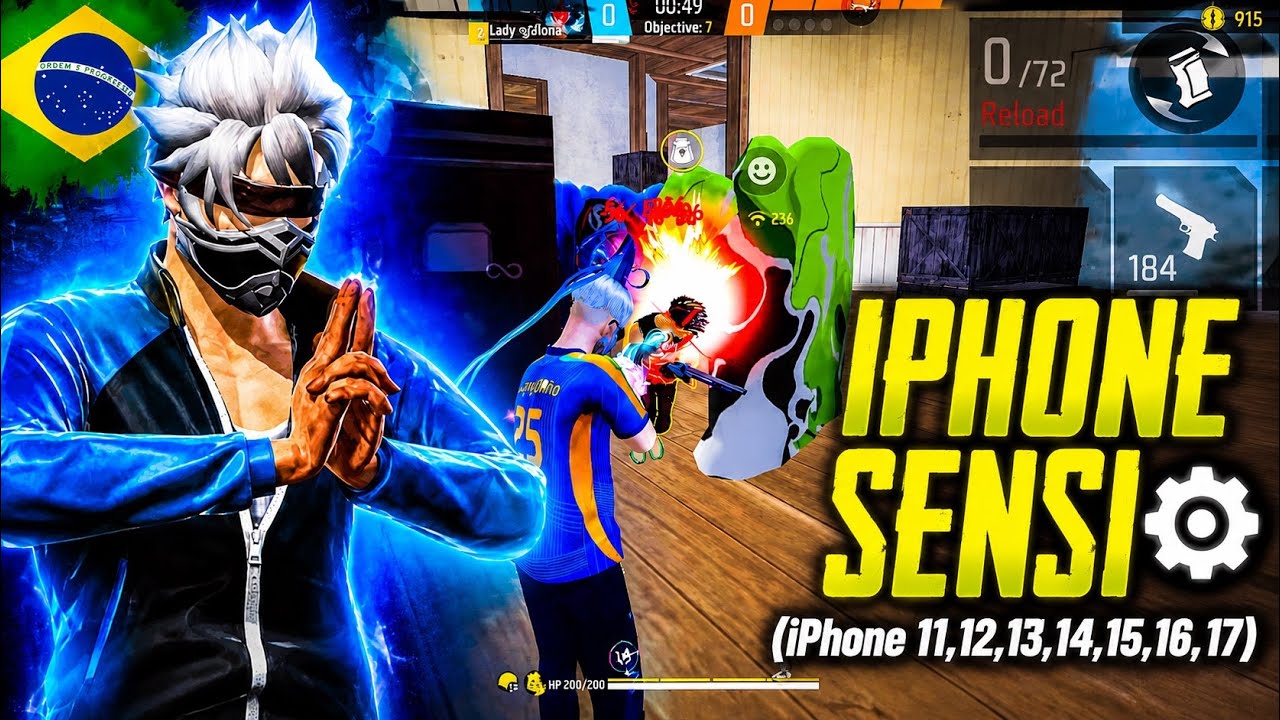 Настройки хедшотов для iPhone 2026 ⚙️ Лучшая чувствительность и DPI для Free Fire на iPhone 11 (O...