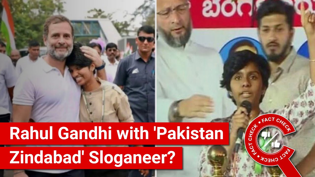 FACT CHECK: Rahul Gandhi Seen with 'Pakistan Zindabad' Sloganeer at Bharat Jodo Yatra?