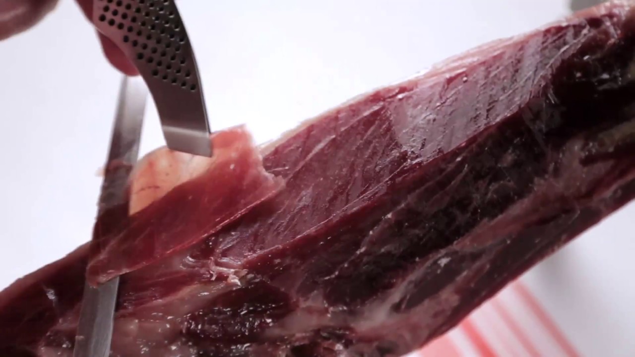 Tutorial de corte de un jamón DOP Guijuelo