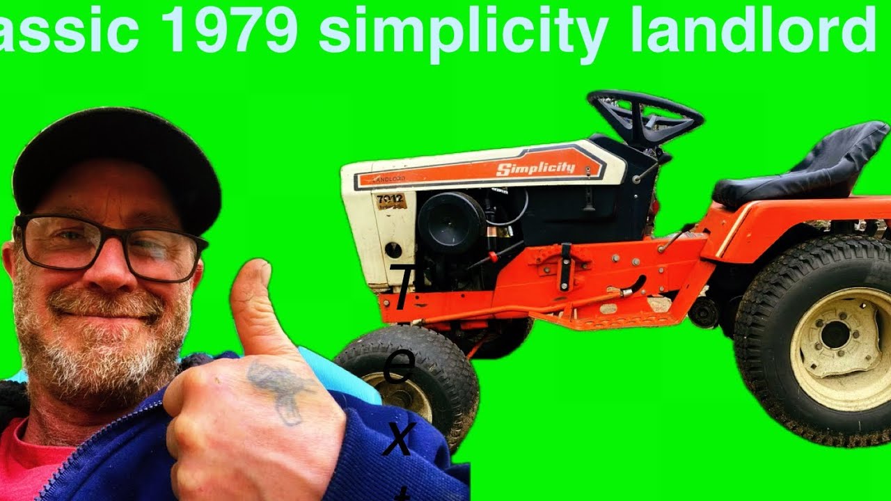 1979 simplicity landlord classic mower flip saved from the scrap yard! 12hp kohler hydro snow blower