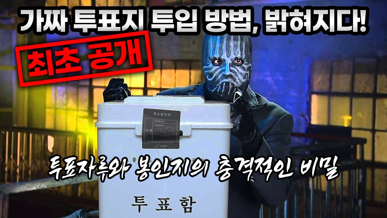[최초 공개] 투표자루와 봉인지의 충격적인 비밀