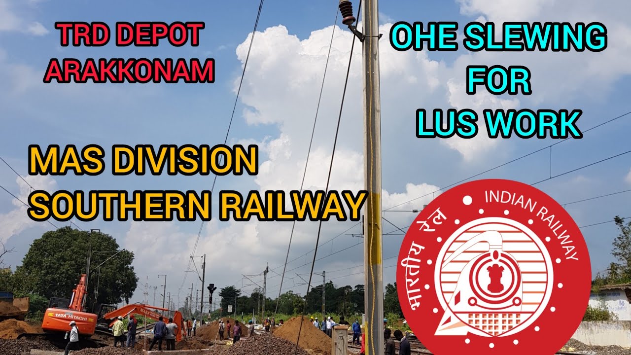 TRD OHE SLEWING MADE EASY | LUS WORK LEVEL CROSSINGS | TRACTION DISTRIBUTION | INDIAN RAILWAYS | AJJ