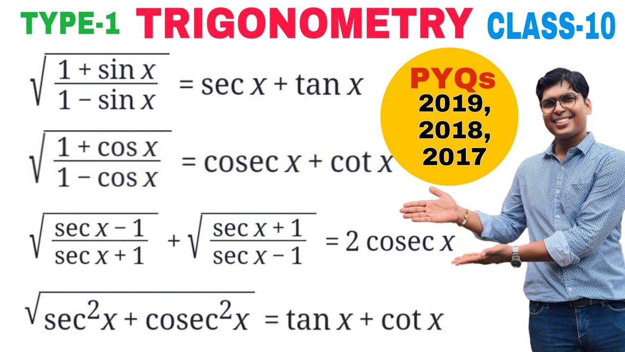 TRIGONOMETRY ||PYQ||TYPE-1|| Square root based Questions 