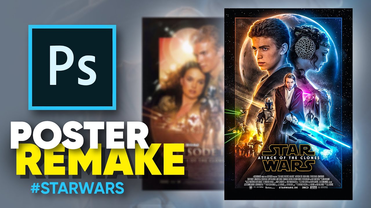 How I remade the Attack of the Clones poster! (photoshop)