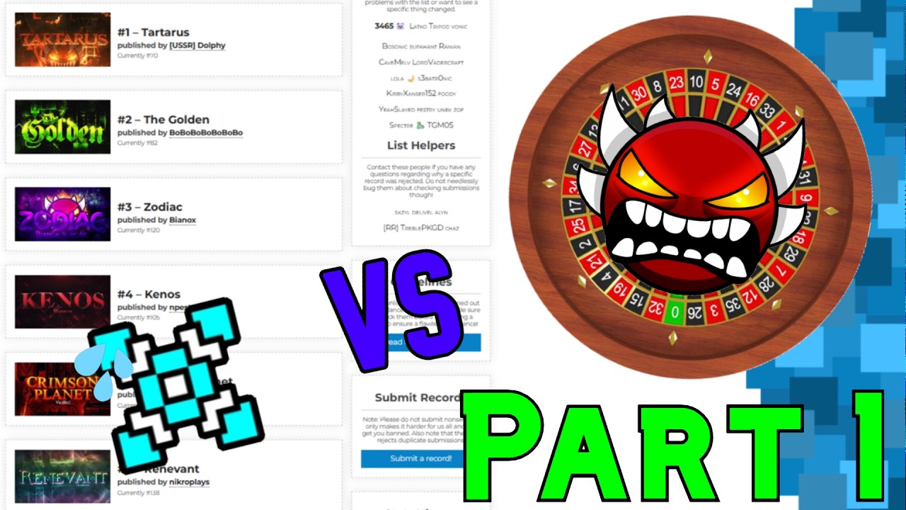 Как обыграть рулетку Demonlist 2020, часть 1 (1% - 10%) | Geometry Dash
