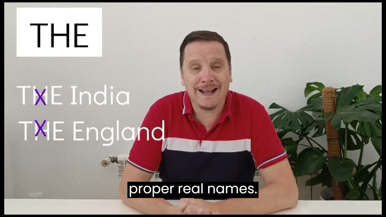 ¿UTILIZAS LA PALABRA INGLESA 'THE' INCORRECTAMENTE? ¡¡HAZLO BIEN CON ESTE VIDEO!!