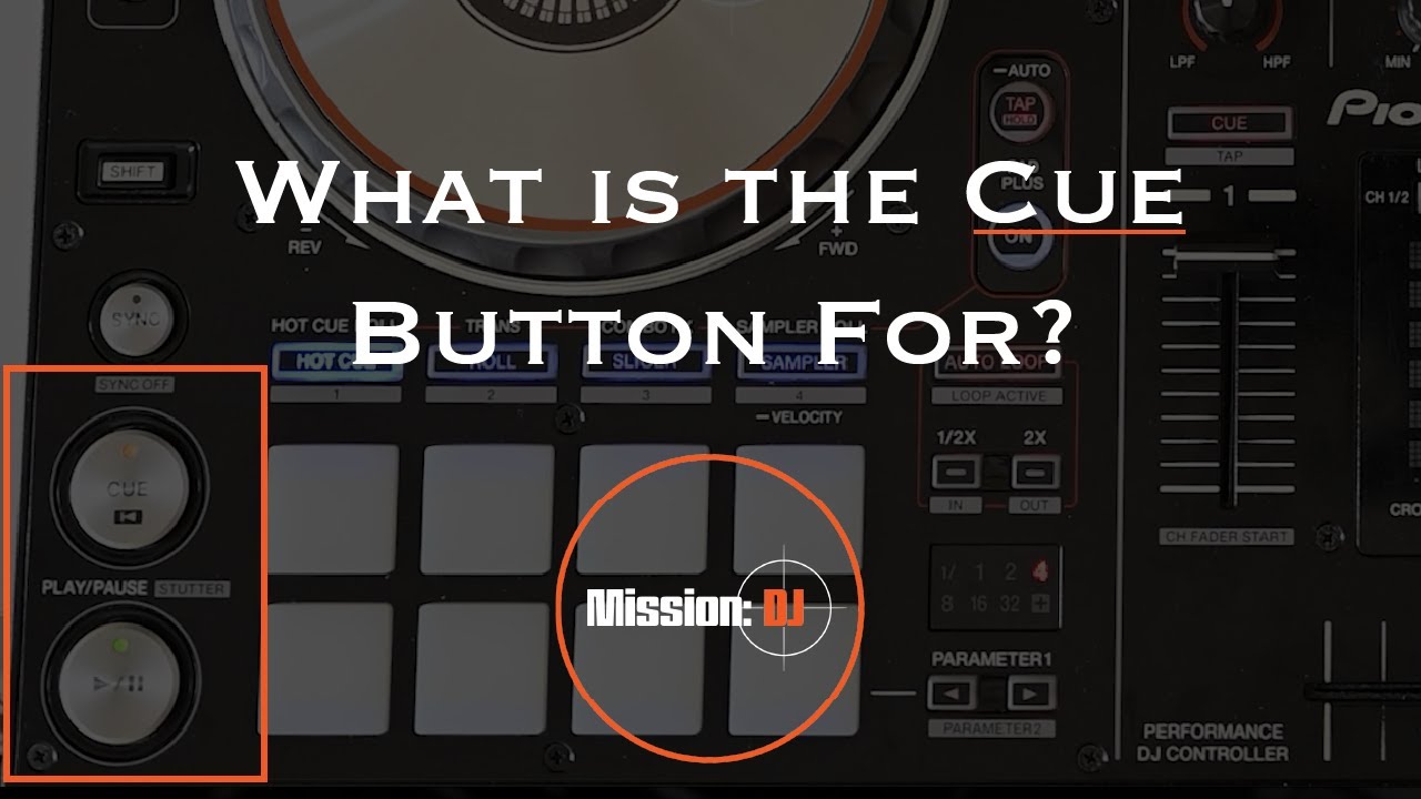 What is the CUE BUTTON for?
