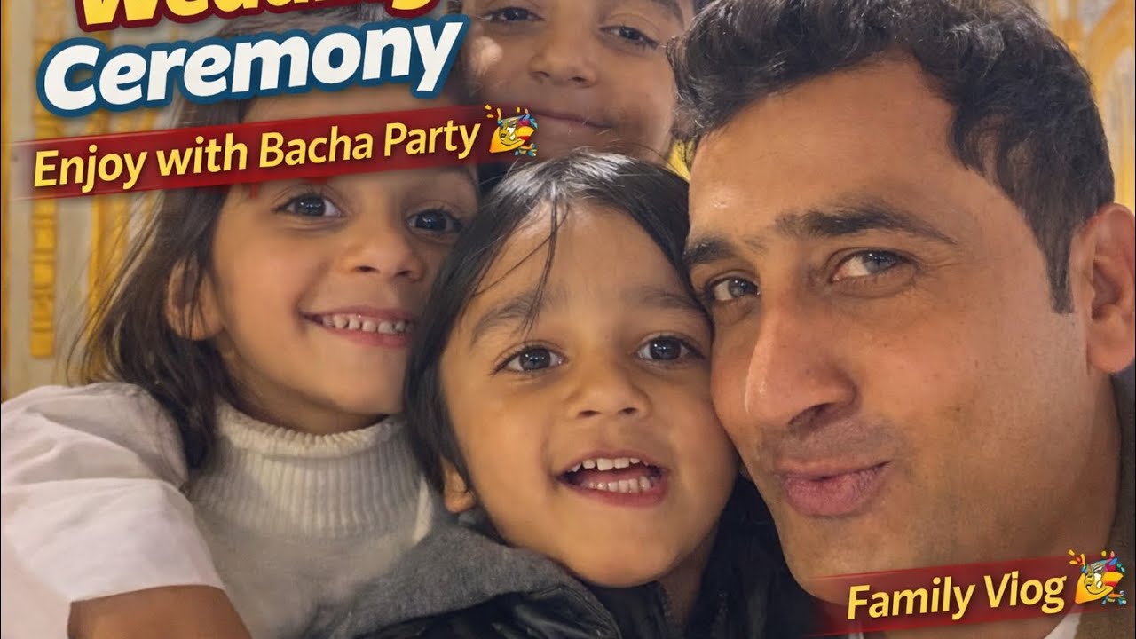 Enjoying with the kids’ party at the wedding