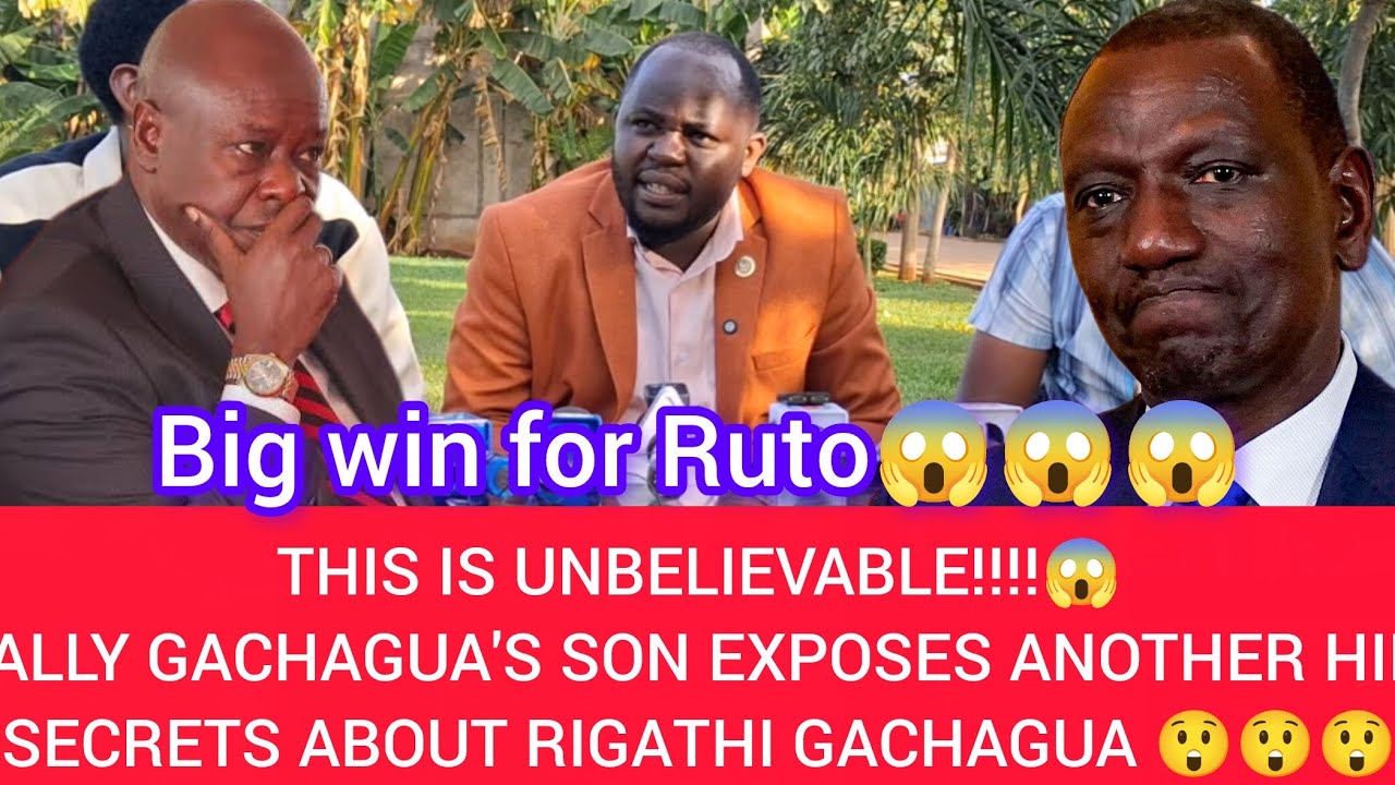 GACHAGUA KWISHA😱MWANAKE WA GACHAGUA KUMBURA THIRI NDITU CIA GACHAGUA😲