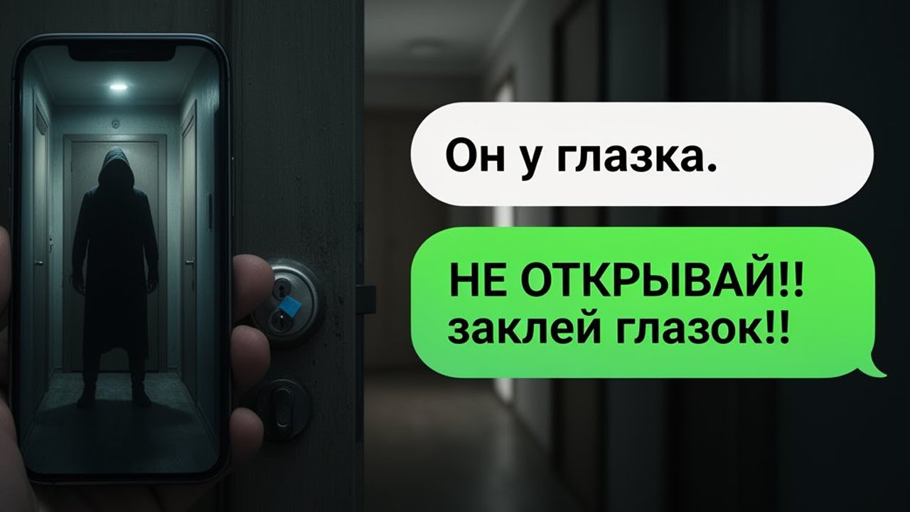 Он стоял у двери БЕЗ ЗВУКА... и оставил синюю метку на замке