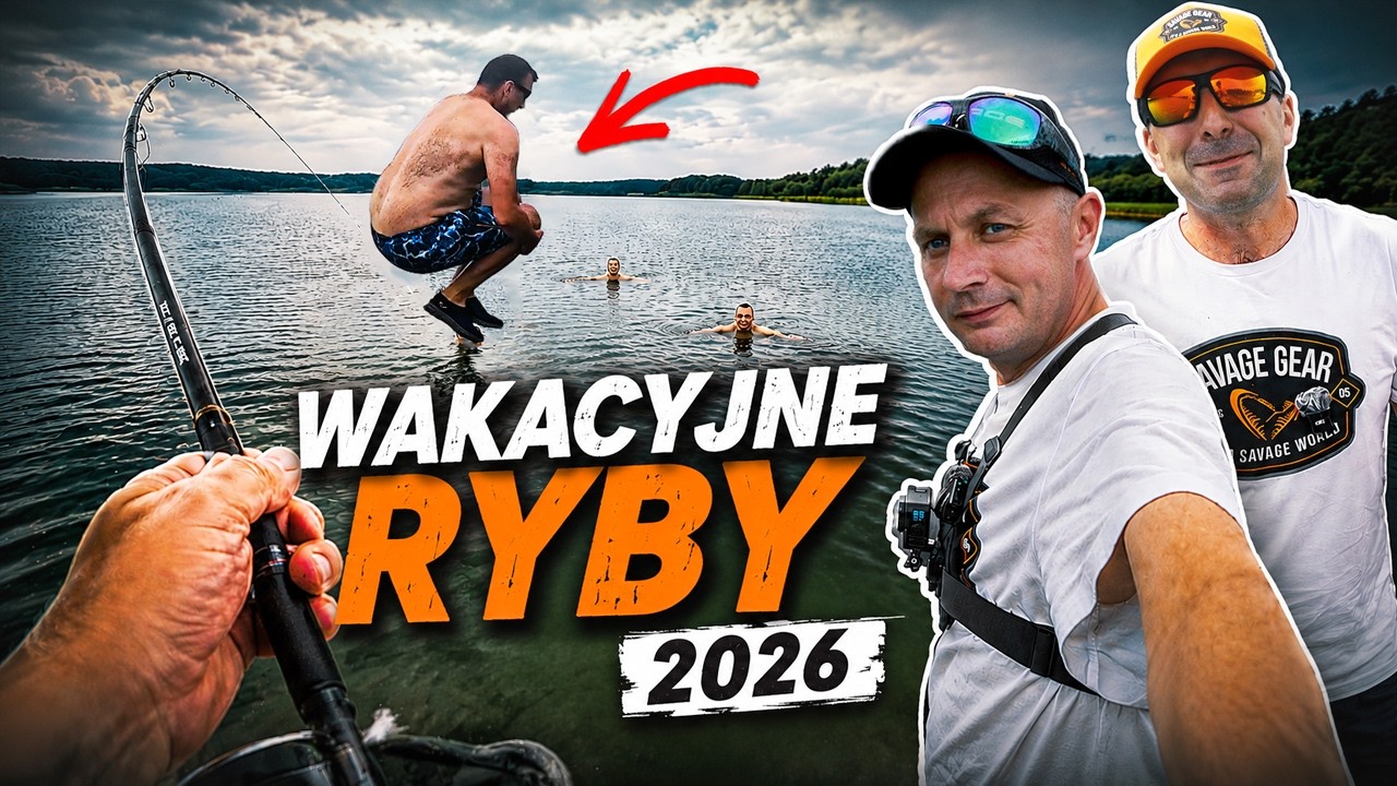 Łowienie na spinning z pomost&oacute;w blisko plaży pełnej turyst&oacute;w  !