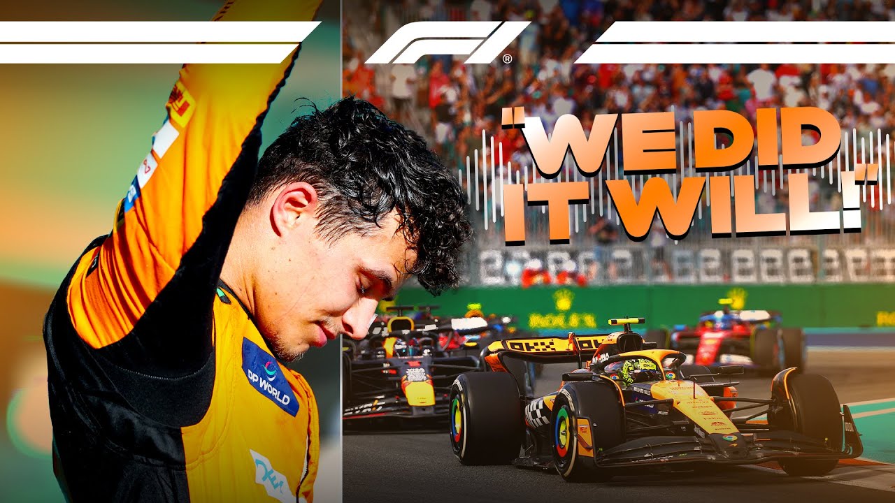 Lando Norris’ First F1 Win Through Team Radio | 2024 Miami Grand Prix