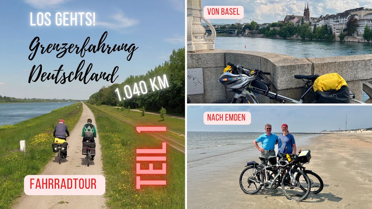 Fahrradtouren Deutschland - Grenzwege Teil 1 - mit dem Fahrrad von Basel nach Emden