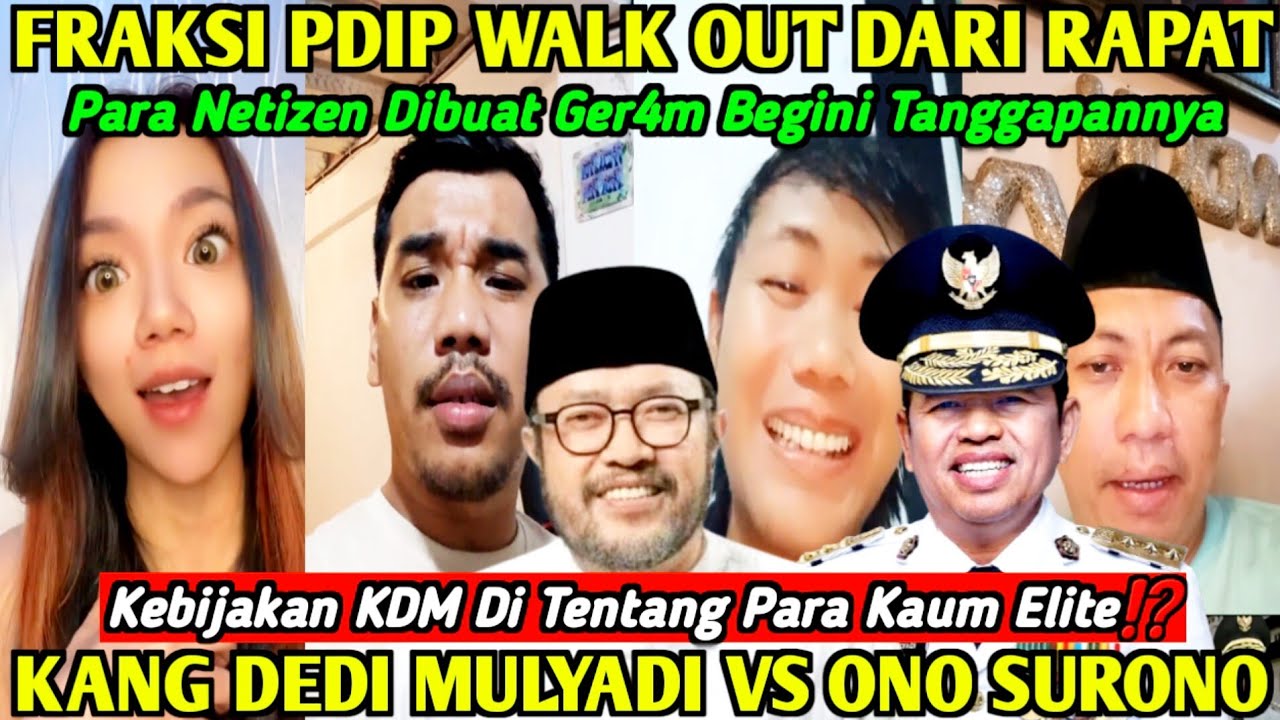 K4CAU‼️FRAKSI PDIP WALK OUT SAAT RAPAT BERLANGSUNG DENGAN KDM❗BEGINI TANGGAPAN PARA NETIZEN