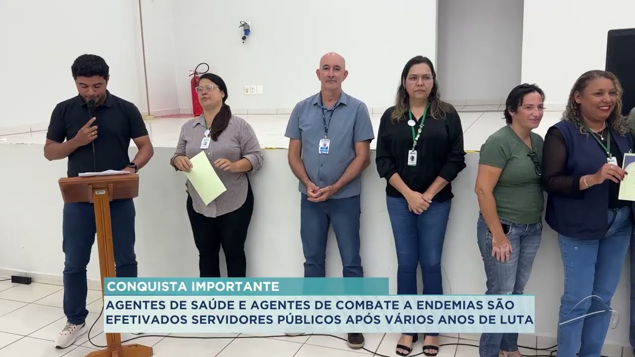 AGENTES DE SAÚDE E AGENTES DE COMBATE A ENDEMIAS SÃO EFETIVADOS SERVIDORES PÚBLICOS