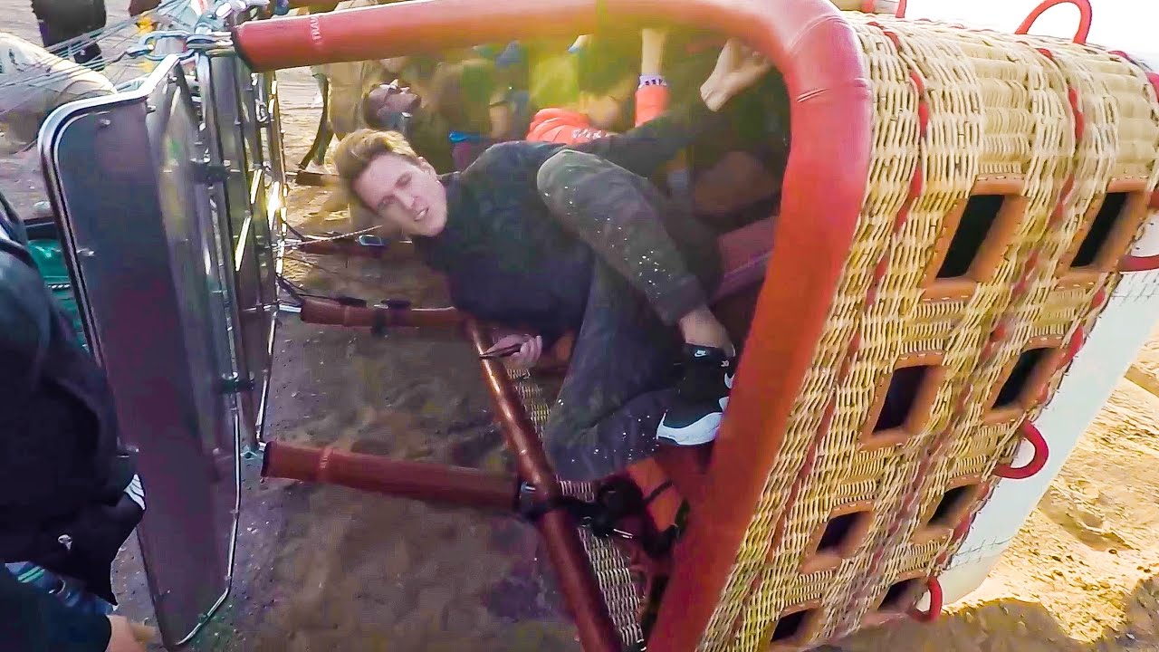 HOT AIR BALLOON CRASH LANDING!