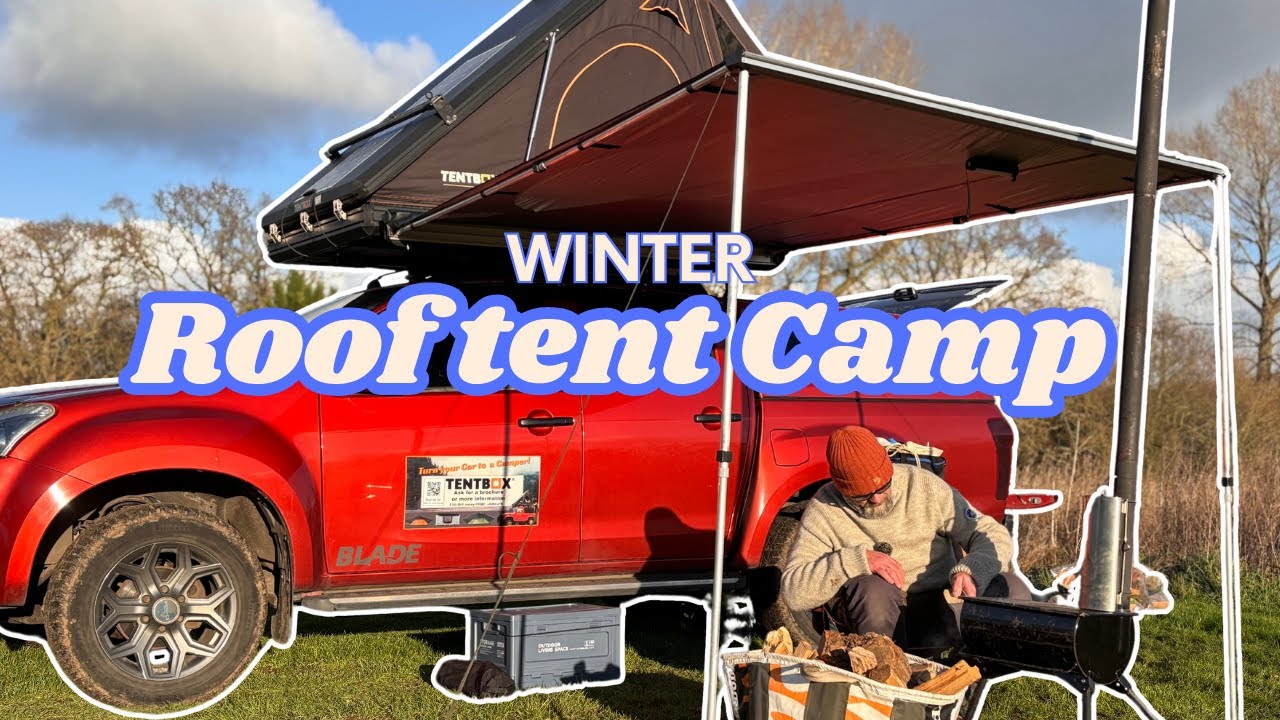 Winter Camping in a Roof Tent | Cold-Weather Campfire Cooking Adventure