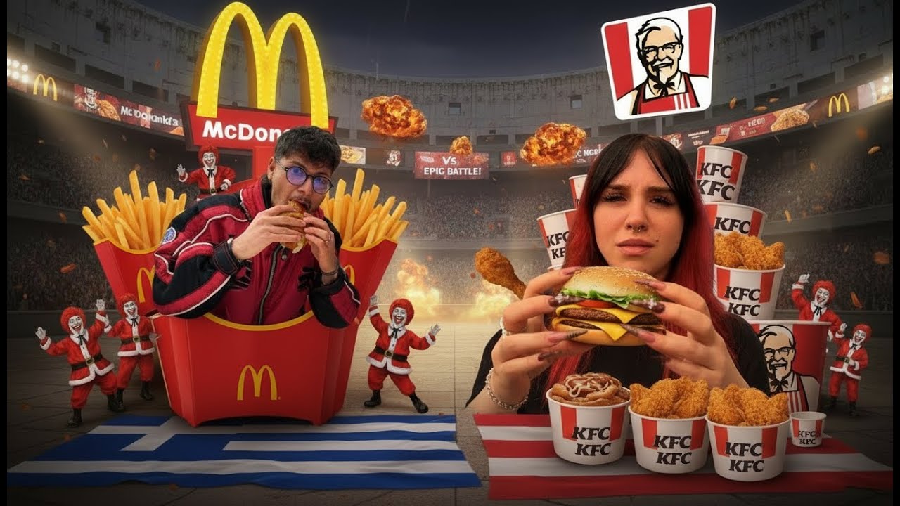 BURGER CU GEM??? KFC VS MCDONALD'S GRECIA