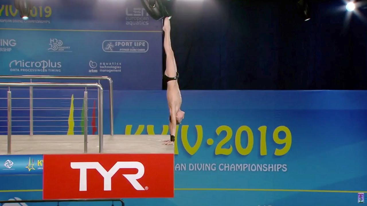 LEN European Diving Championships 2019, Ukraine. Men's 10m Platform - Preliminaries. Stadium speaker