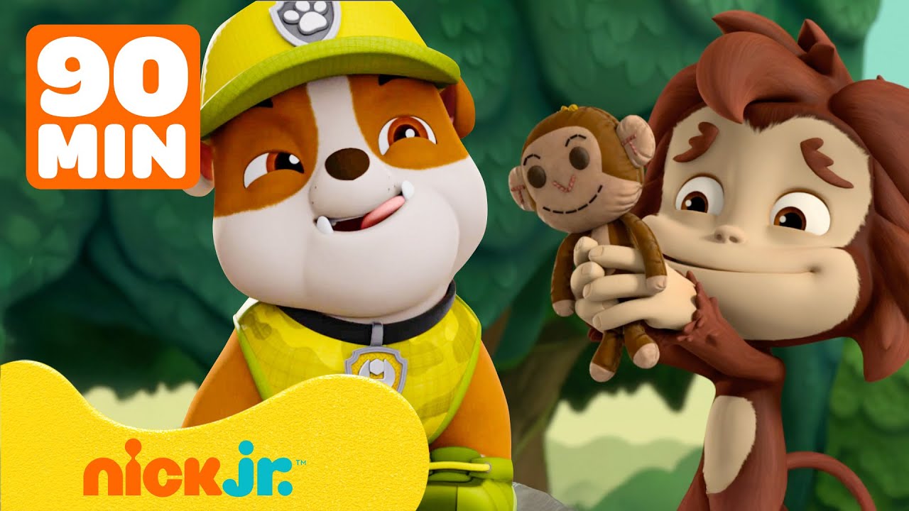 Psi Patrol | Dzikie przygody Rubble'a z Psiego Patrolu! Wraz z Rockym, Chasem i Trackerem | Nick Jr.