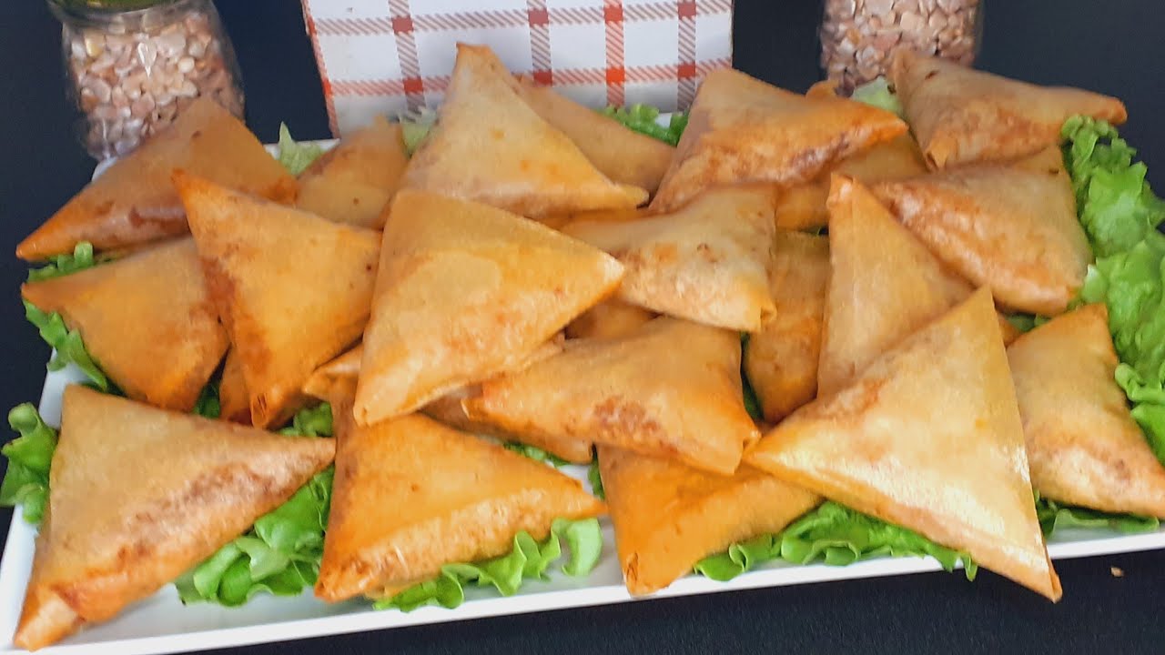 بريوات بالكفتة مقرمشين بحشوة بنينة ومعلكة #بريوات_بالكفتة