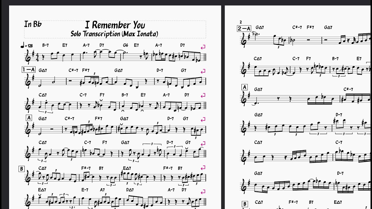 Solo Transcription 