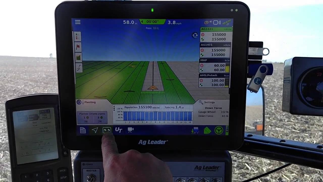 Ag Leader In Command planting soybeans