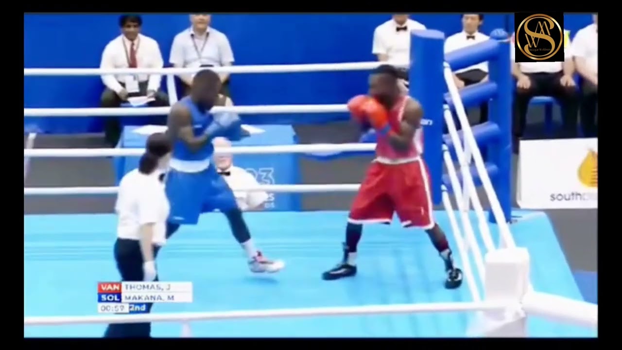 Max Makana (SOL) VS Thomas Johnny (VAN) | Boxing SOL2023 Pacific Games