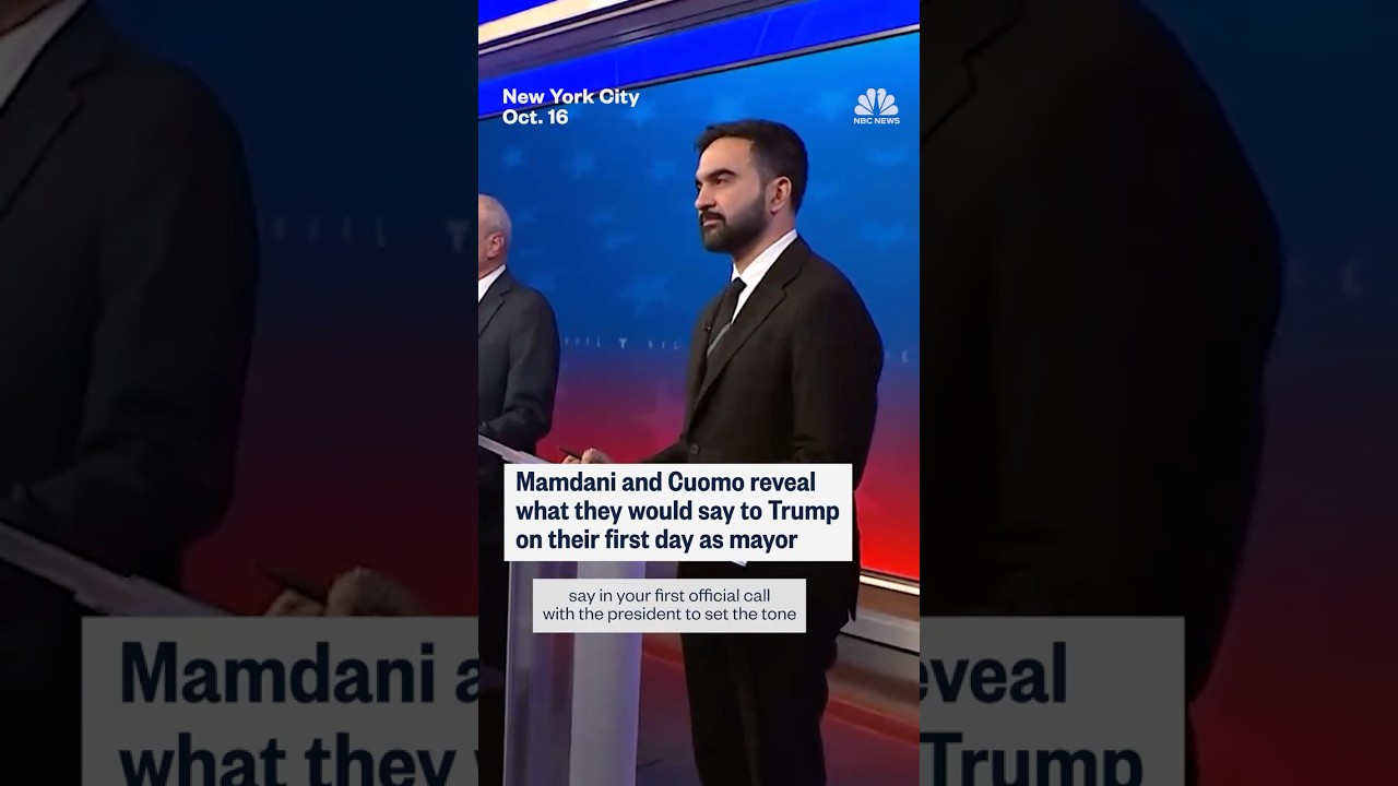 Mamdani and Cuomo reveal what they would say to Trump on their first day as mayor
