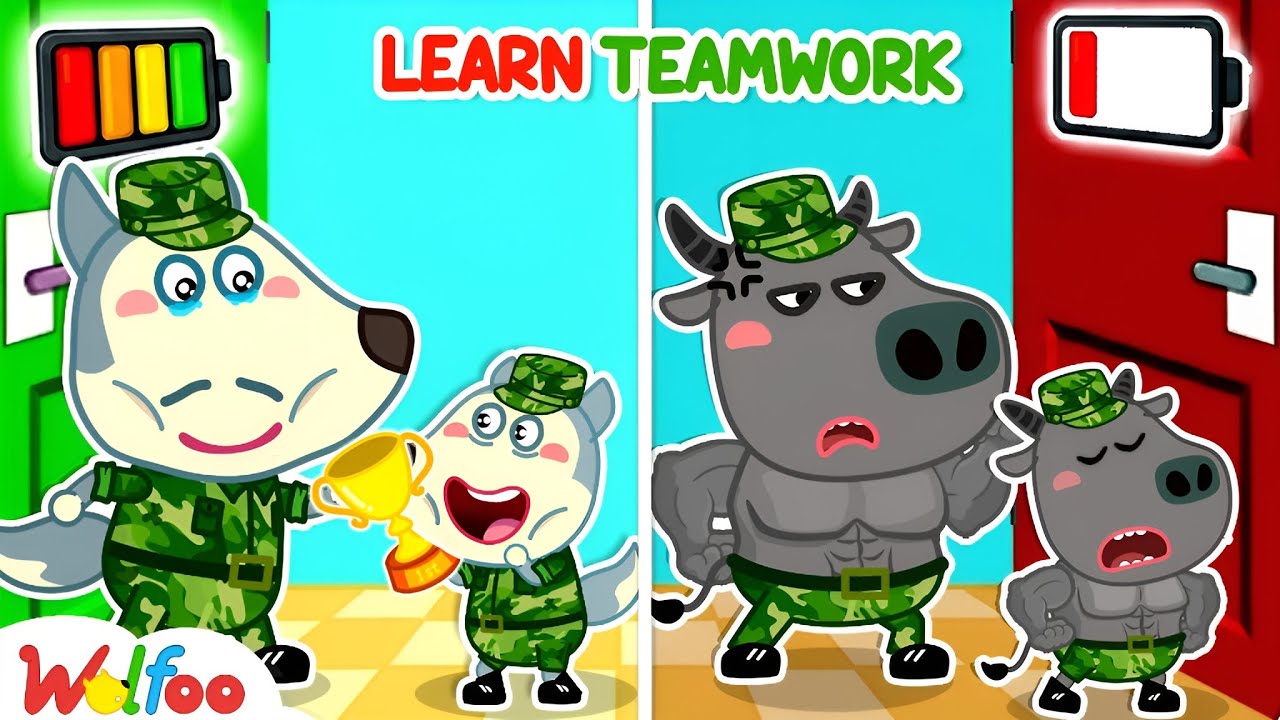 Time For Family Fun! 🏆 Wolfoo Learns Teamwork to Win - Bright Parents | Cartoon for Kids