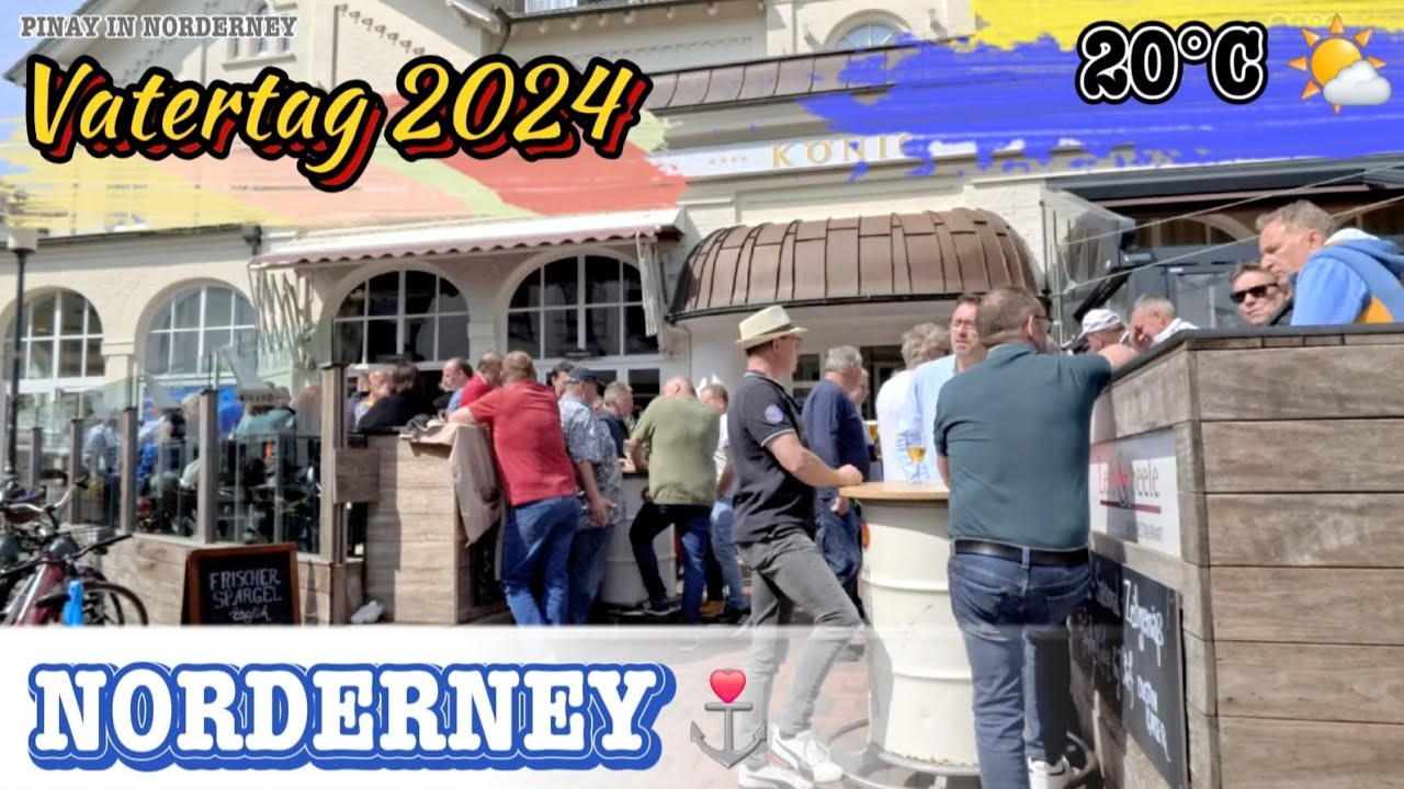 Norderney, Inselmomente am Vatertag, in der Fußgängerzone, Island life 2024