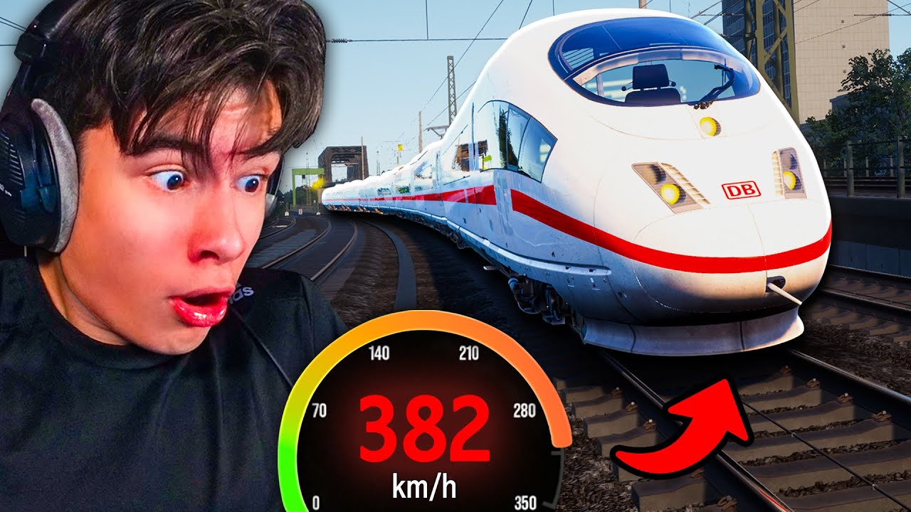 Nieuwe Hogesnelheidstrein in Train Sim 5 !! (382kph...)