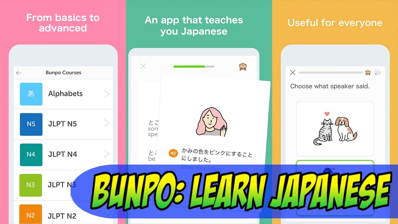How To Use Bunpo Learn Japanese App On Your Android Devices EASY GUIDE | Learn Japanese Offline