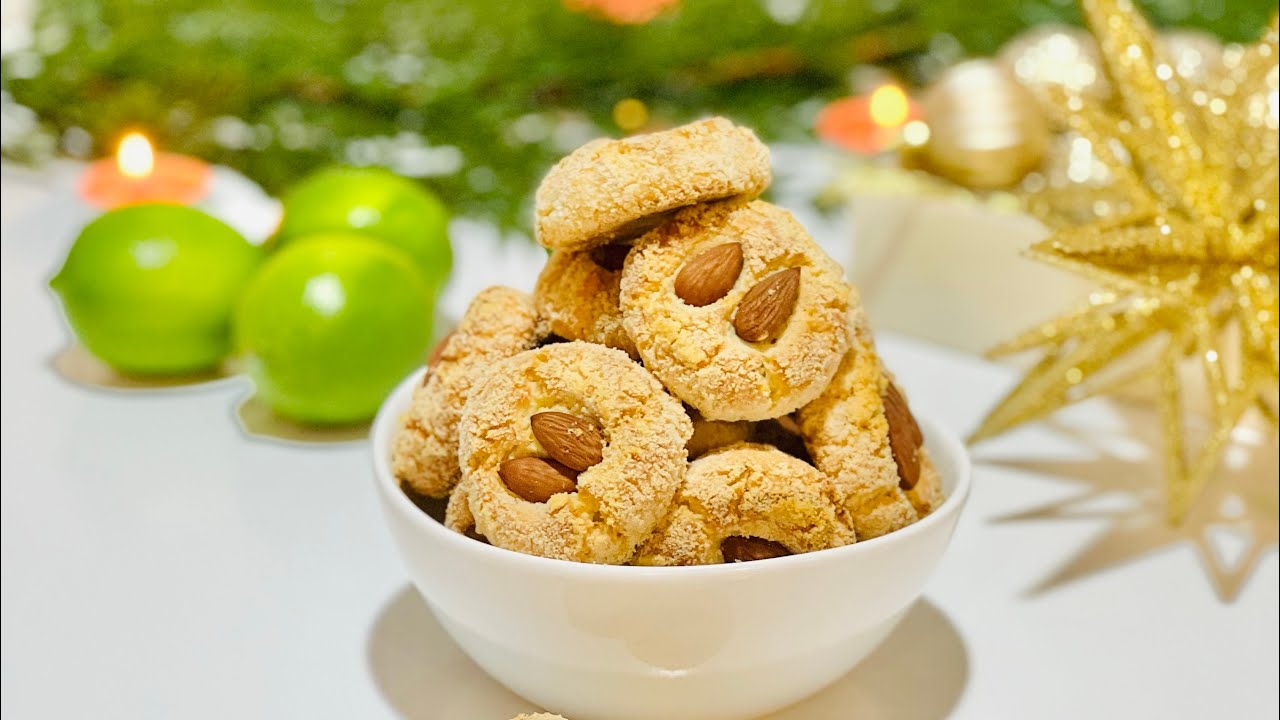 МИНДАЛЬНОЕ ПЕЧЕНЬЕ К ПРАЗДНИКУ (рецепт) ALMOND COOKIES FOR THE HOLIDAY recipe in description box