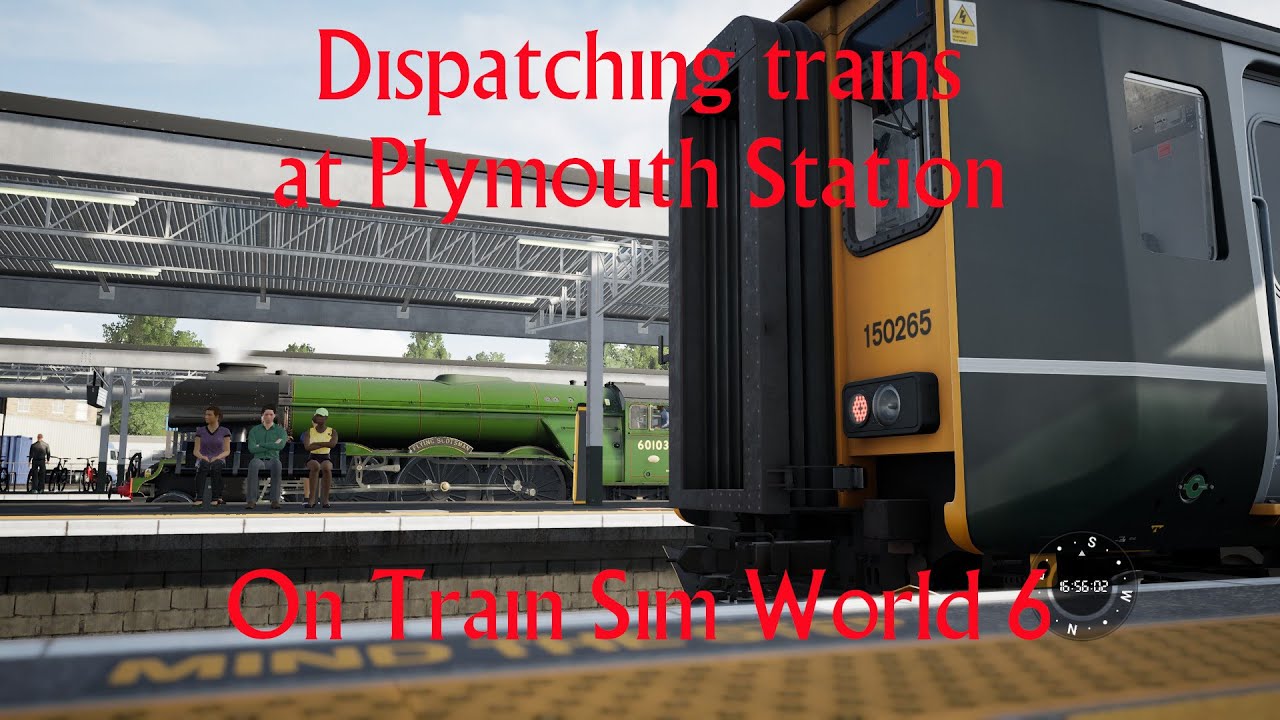 Отправка поездов на станции Плимут в игре Train Sim World 6.