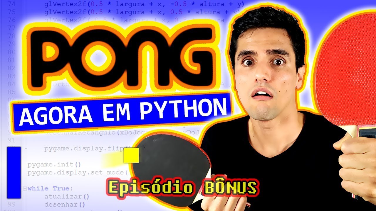 Aprenda a PROGRAMAR o PONG: agora em PYTHON! | Do Zero ao Pixel (Episódio Bônus)