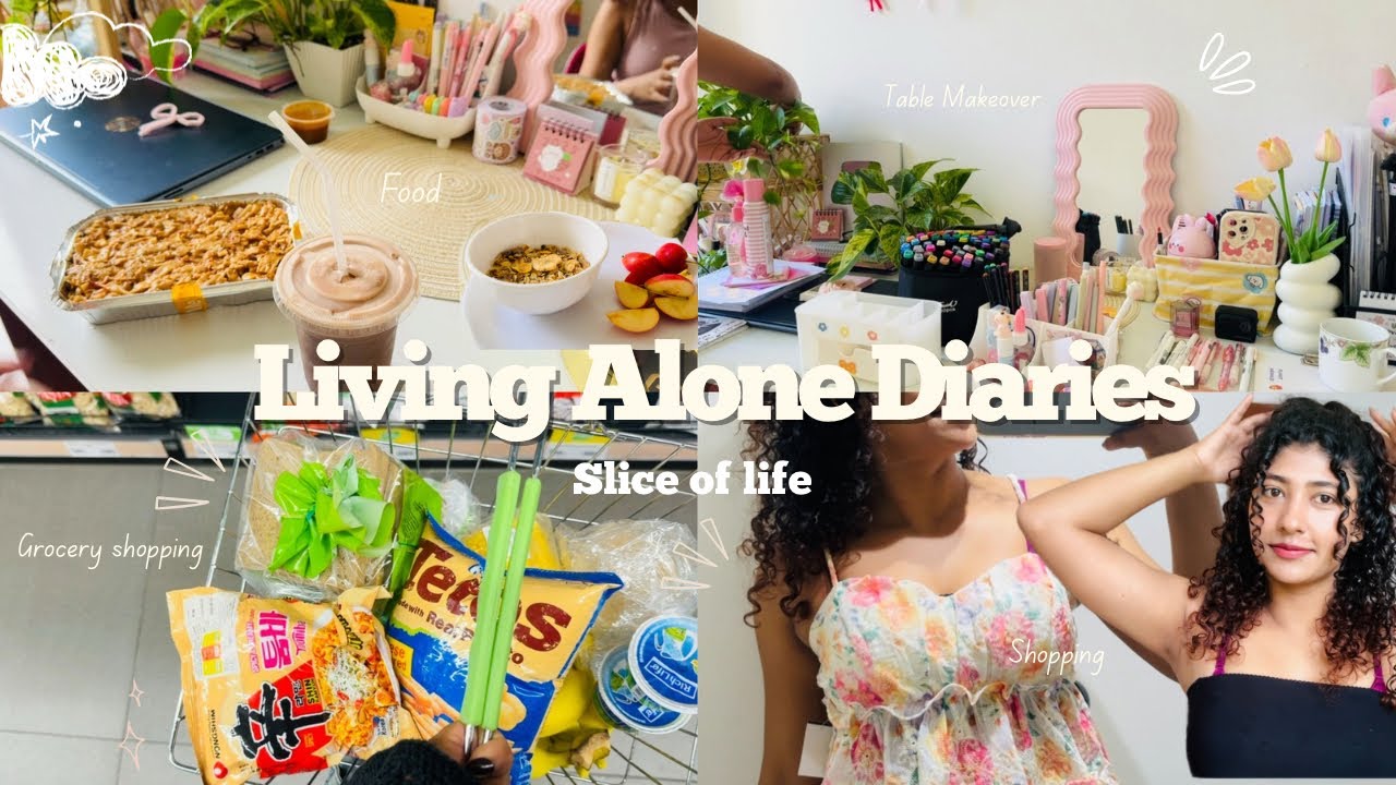 තනියම ගෙවෙන දවස් 🌷💗✨ Living Alone diaries | Shopping | Solo Date | Cleaning #aesthetic #vlog  