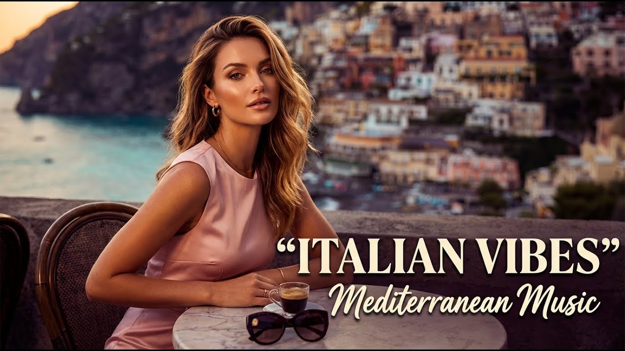 Elegant Italian Riviera 🎶 Mediterranean Music 2+ Hours | Lake Como 4K Relax