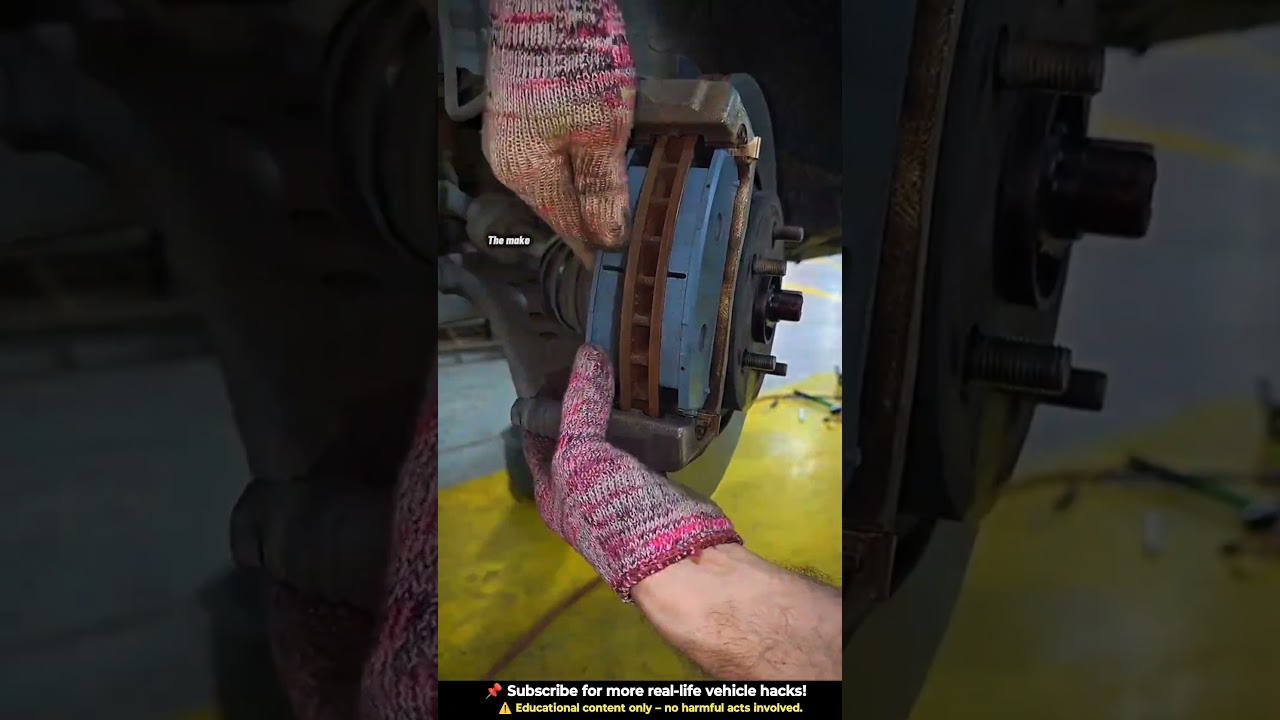 Toyota RAV4 Front Brake Service with New Brake Pads Installed
