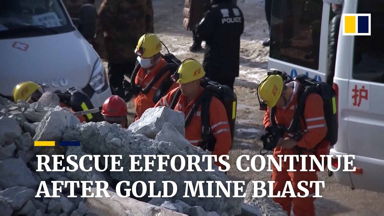 Rescue efforts stepped up to reach trapped gold miners after explosion in China&rsquo;s Shandong province