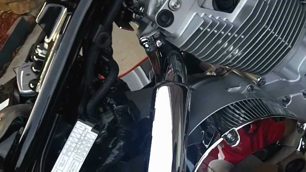 Honda VT1300 Kuryakyn Velociraptor Filter Install - Part 1