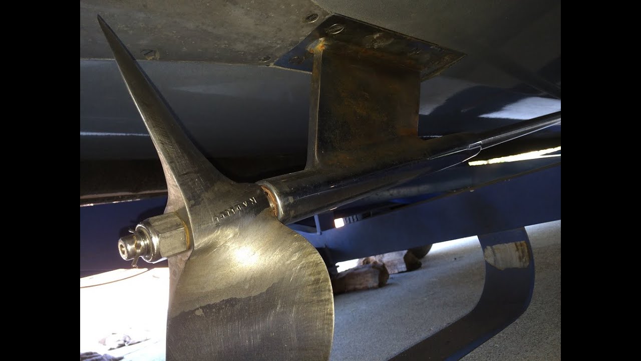 Flat Bottom V-Drive Strut Bushing Replacement - Part 5: Install Prop Shaft, Tighten Coupler