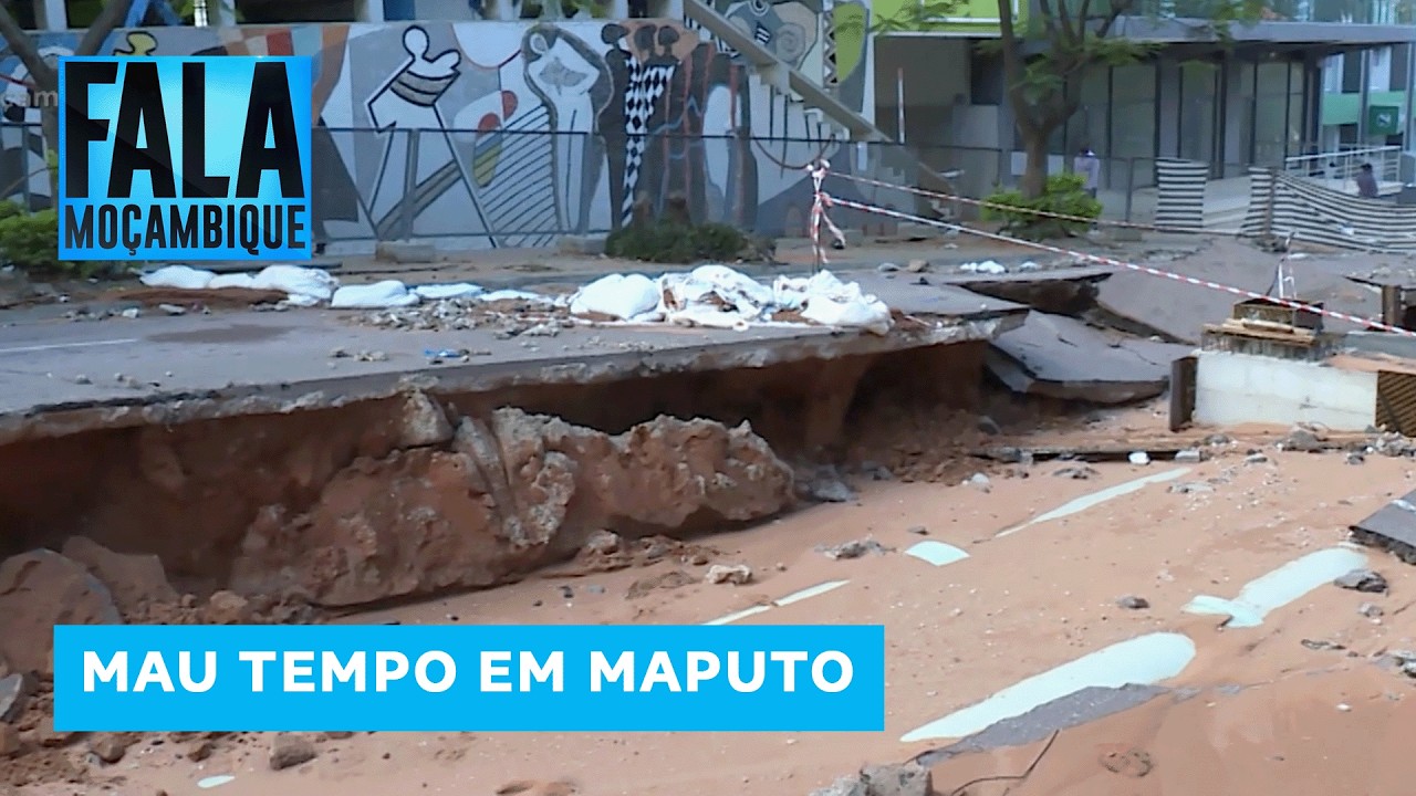 Chuva devasta obras de transformação urbana de Maputo na Avenida Vladimir Lenine