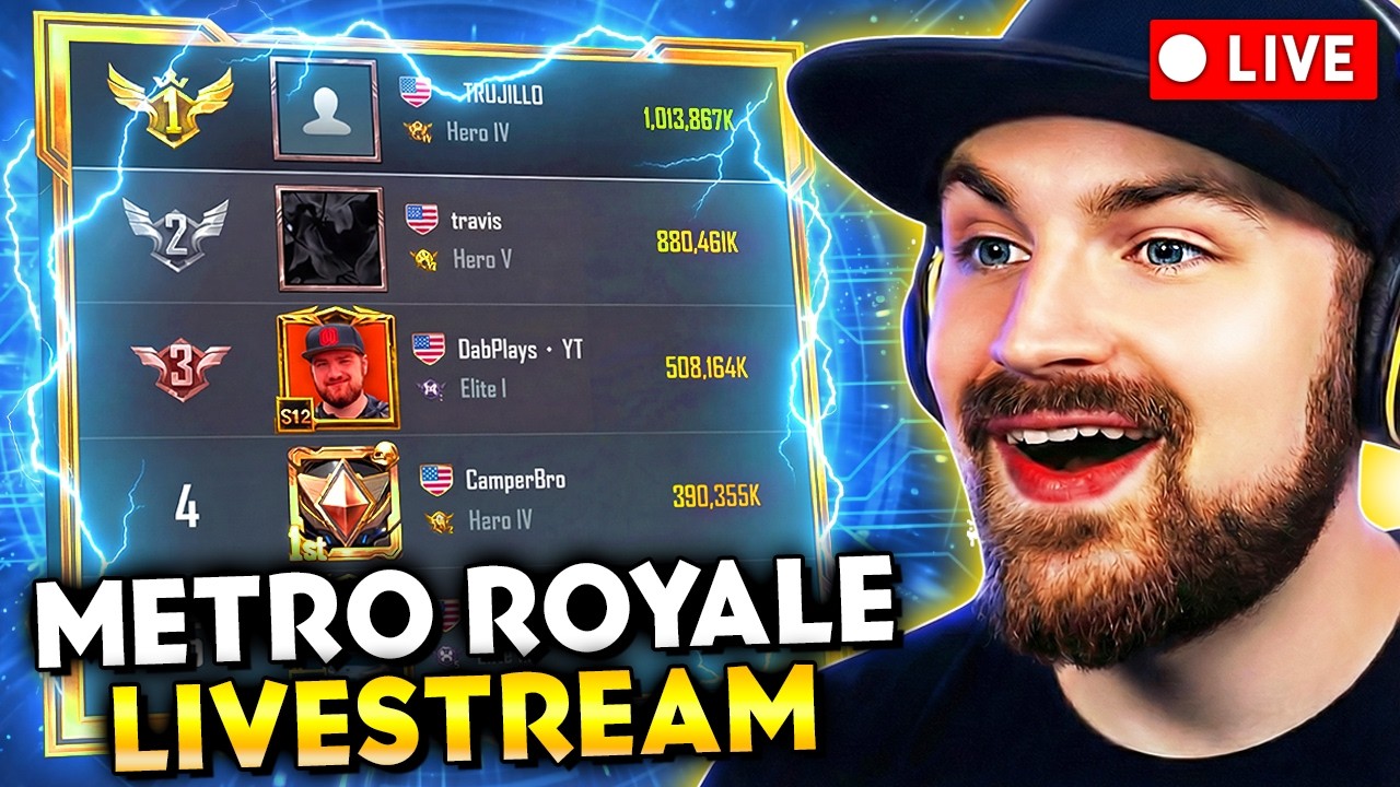 Metro Royale Rank Push Top 3 | Fabled Butterfly Knife Giveaway 🔴 PUBG MOBILE LIVE