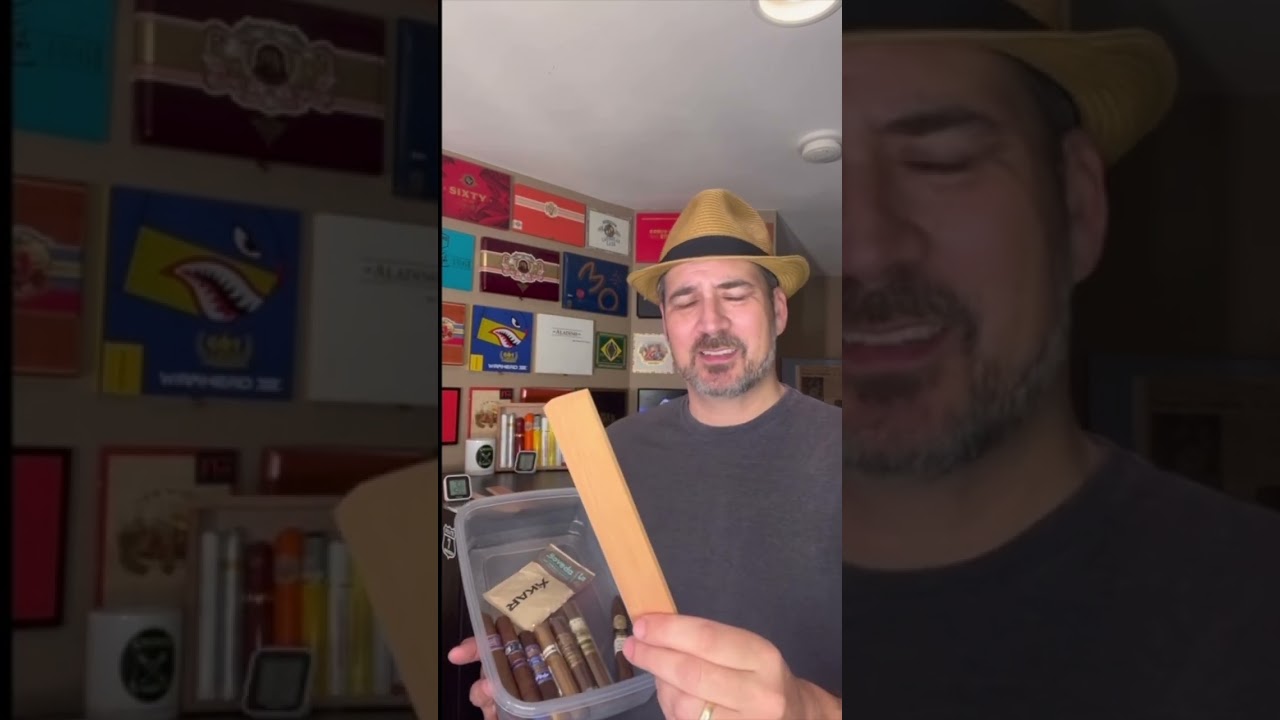 DIY Humidor Tupperware #cigars #humidor #tupperware #tupperdor