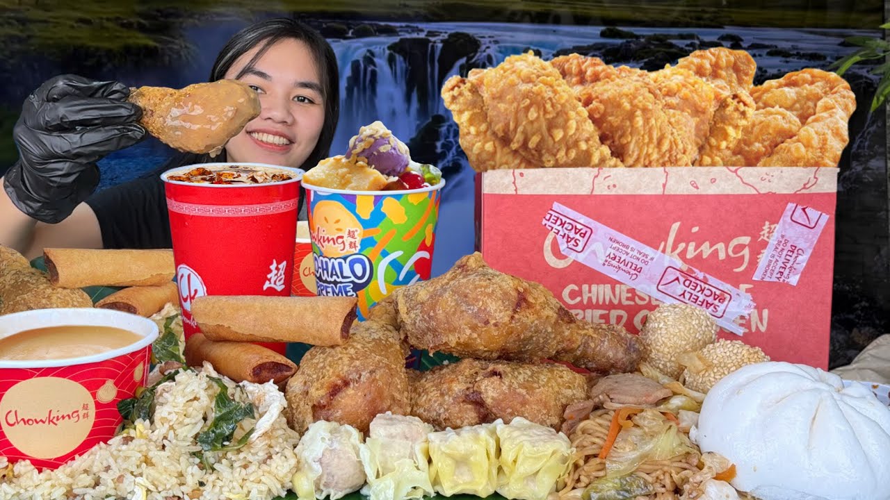 Chowking Combo Overload Mukbang (Chicken, Shanghai, Pancit Canton, Siomai, Halo Halo, Siopao Atbp.)