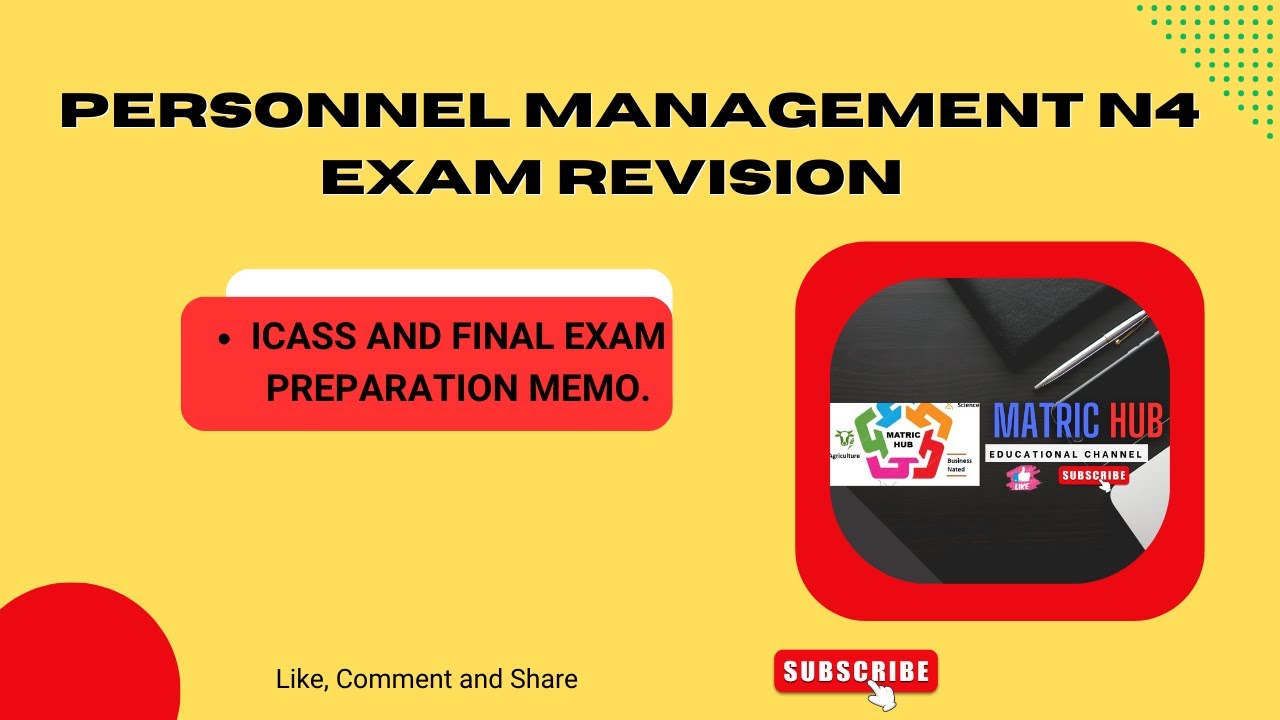 Personnel Management N4 - Exam  Revision.