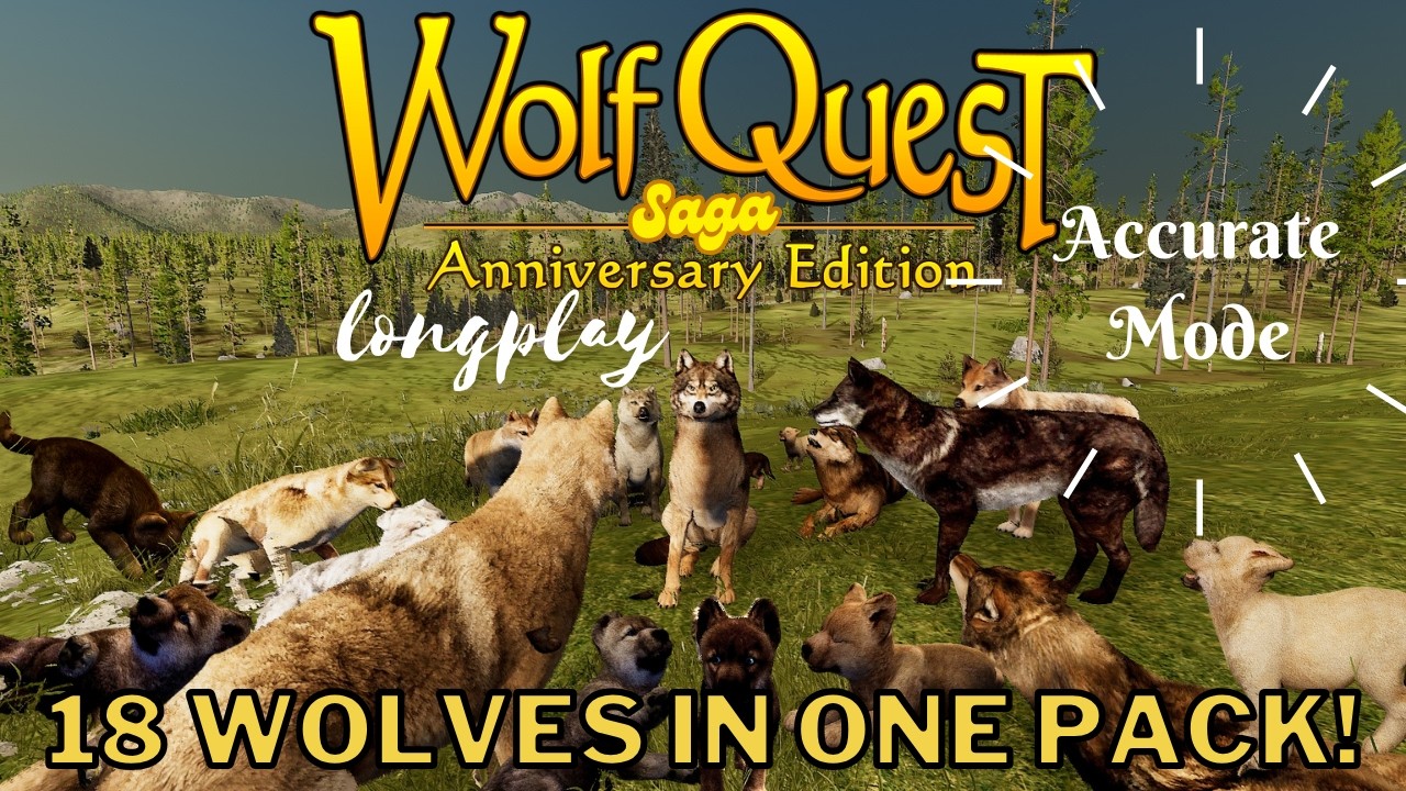18 Wolves in One Pack?! WolfQuest Saga Longplay (No commentary) Beartooth #3